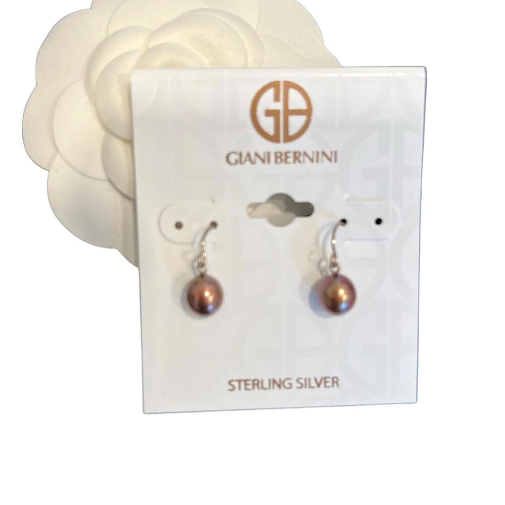 NEW Giani Bernini Hawaiian Black Pearl Dangle Earrings (GBXX006)